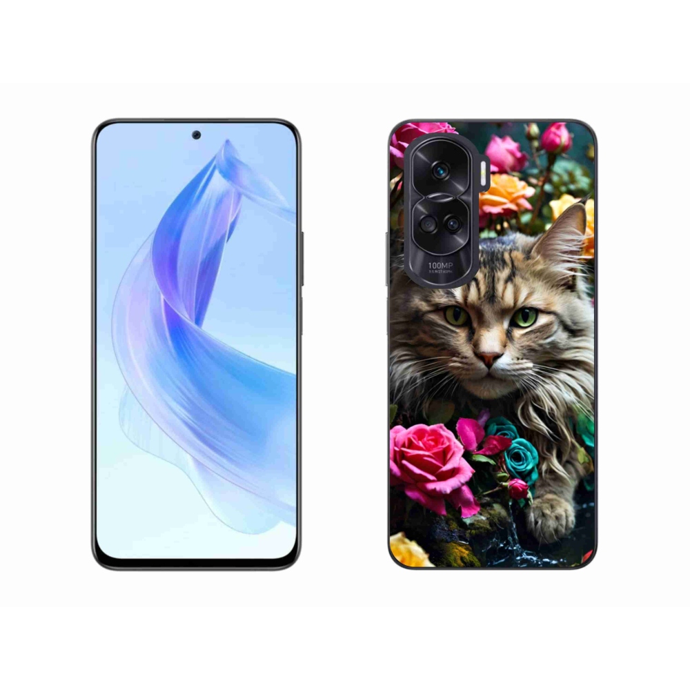 Gélový kryt mmCase na Honor 90 Lite - mačacie pohľad 2