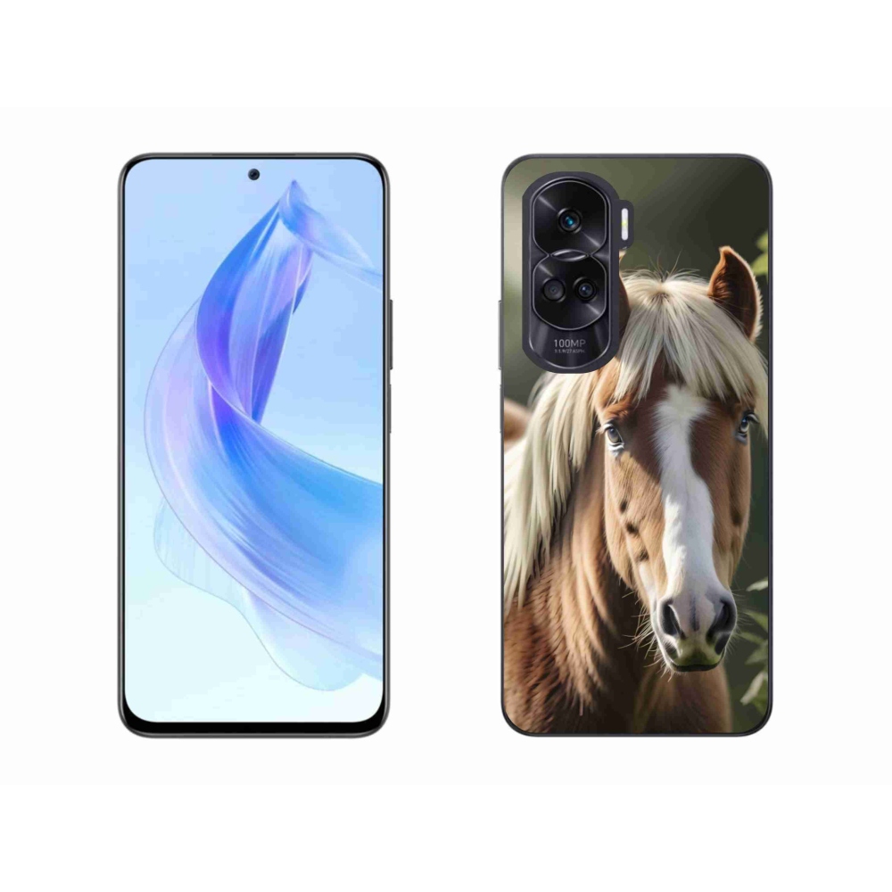 Gélový kryt mmCase na Honor 90 Lite - kôň so svetlou hrivou