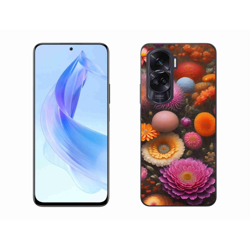 Gélový kryt mmCase na Honor 90 Lite - kvetinová kompozícia
