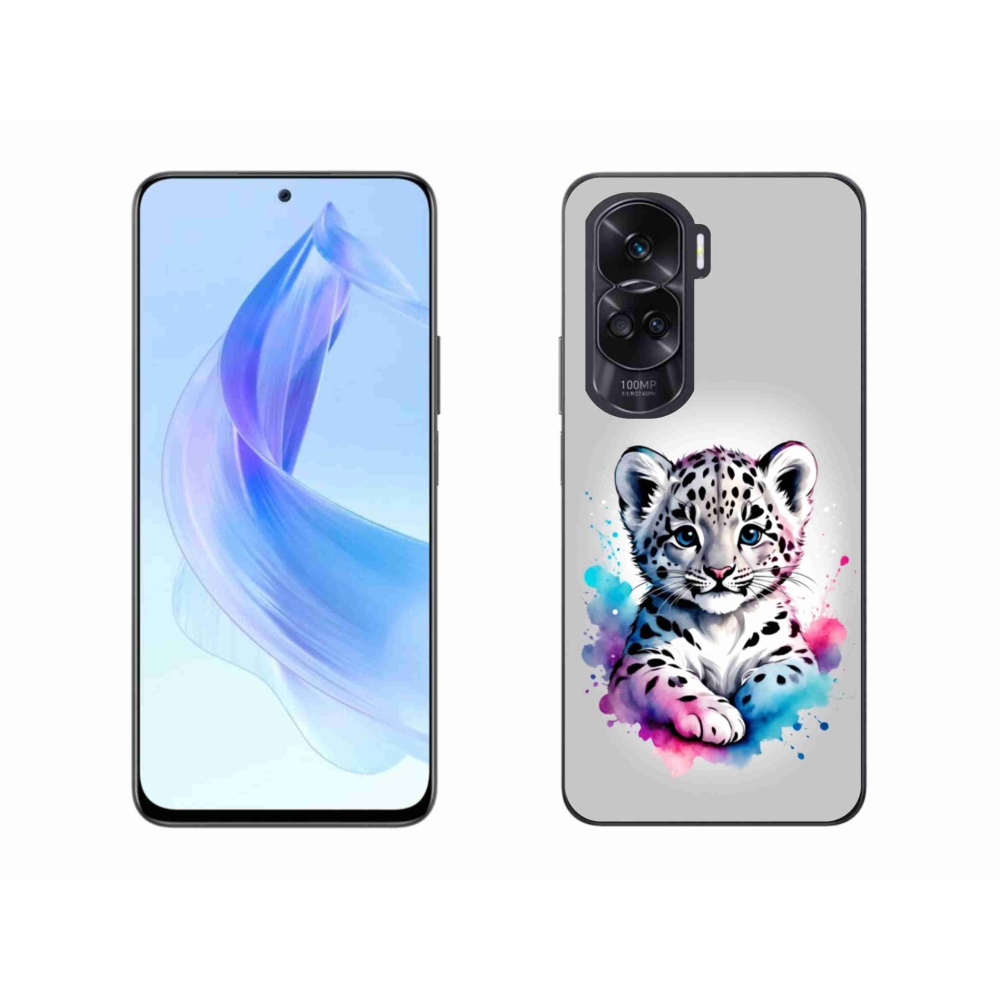 Gélový kryt mmCase na Honor 90 Lite - leopardej mláďa