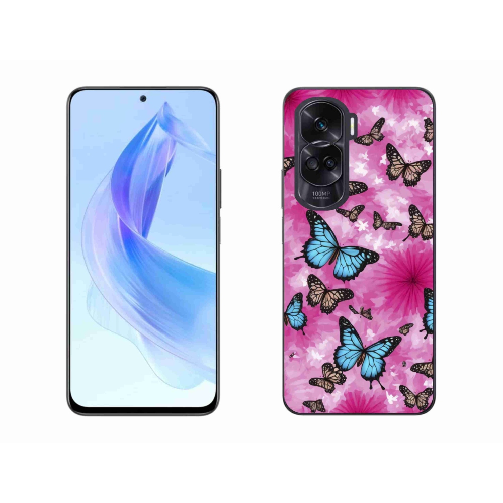 Gélový kryt mmCase na Honor 90 Lite - motýlia záhrada