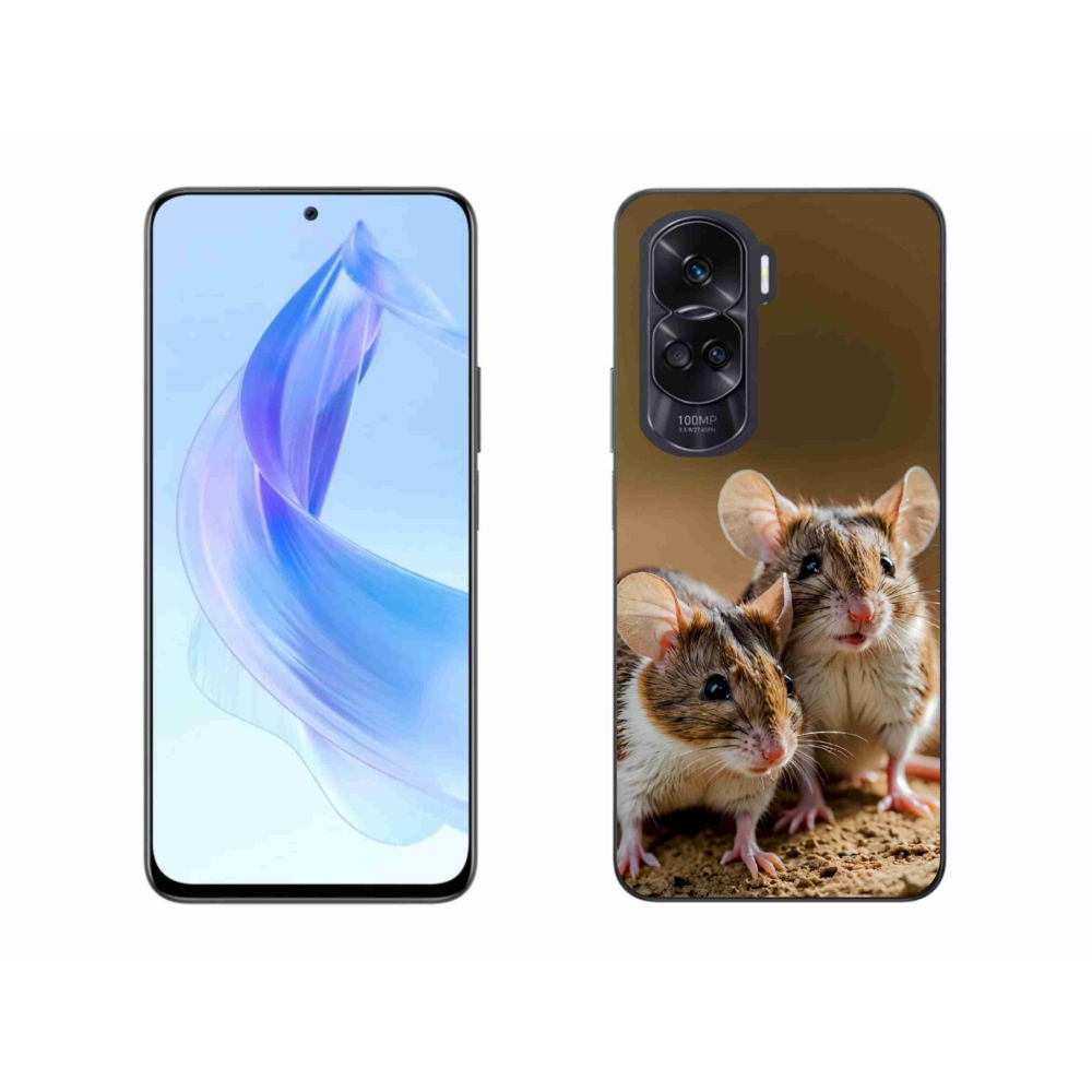 Gélový kryt mmCase na Honor 90 Lite - myší duo