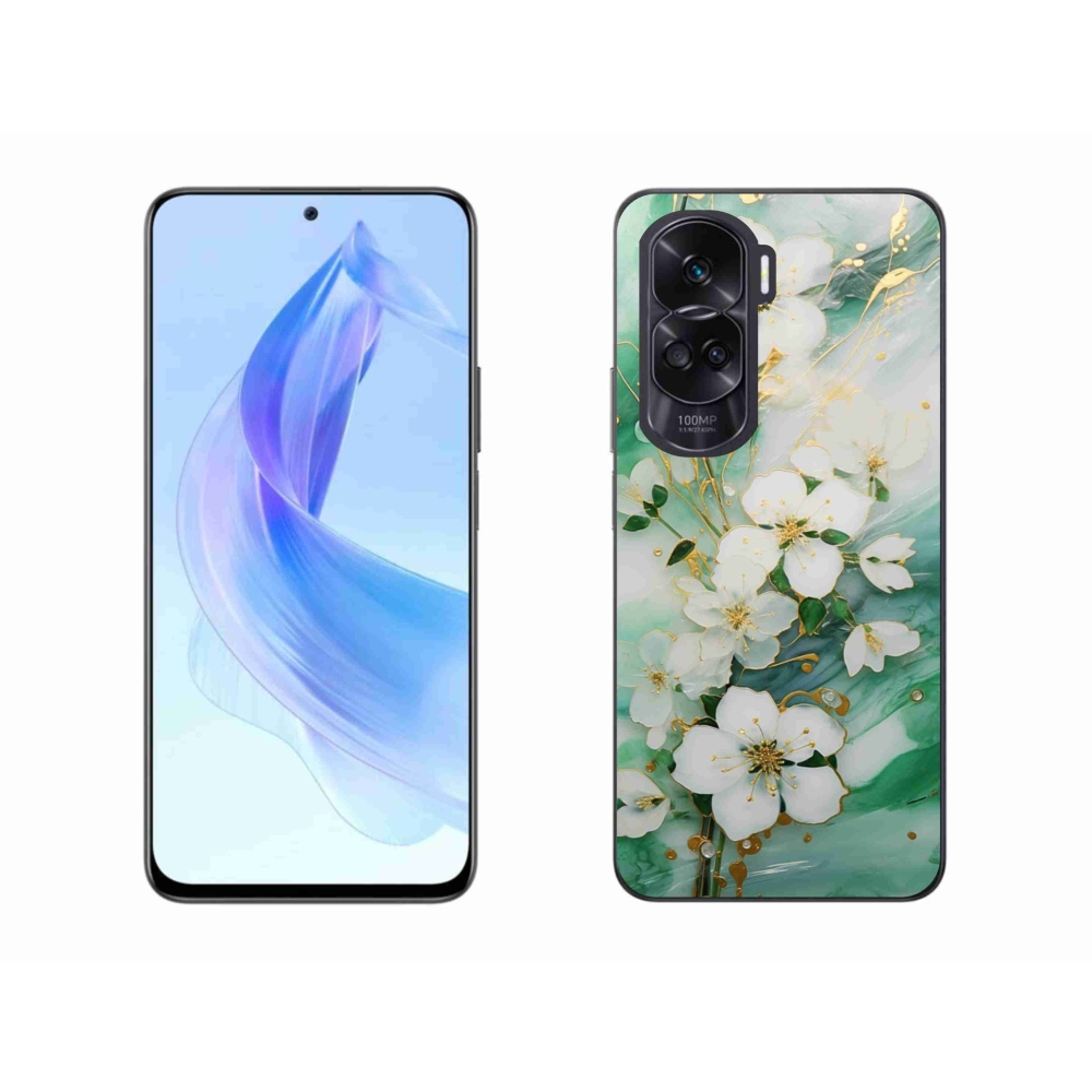 Gélový kryt mmCase na Honor 90 Lite - nežné kvety