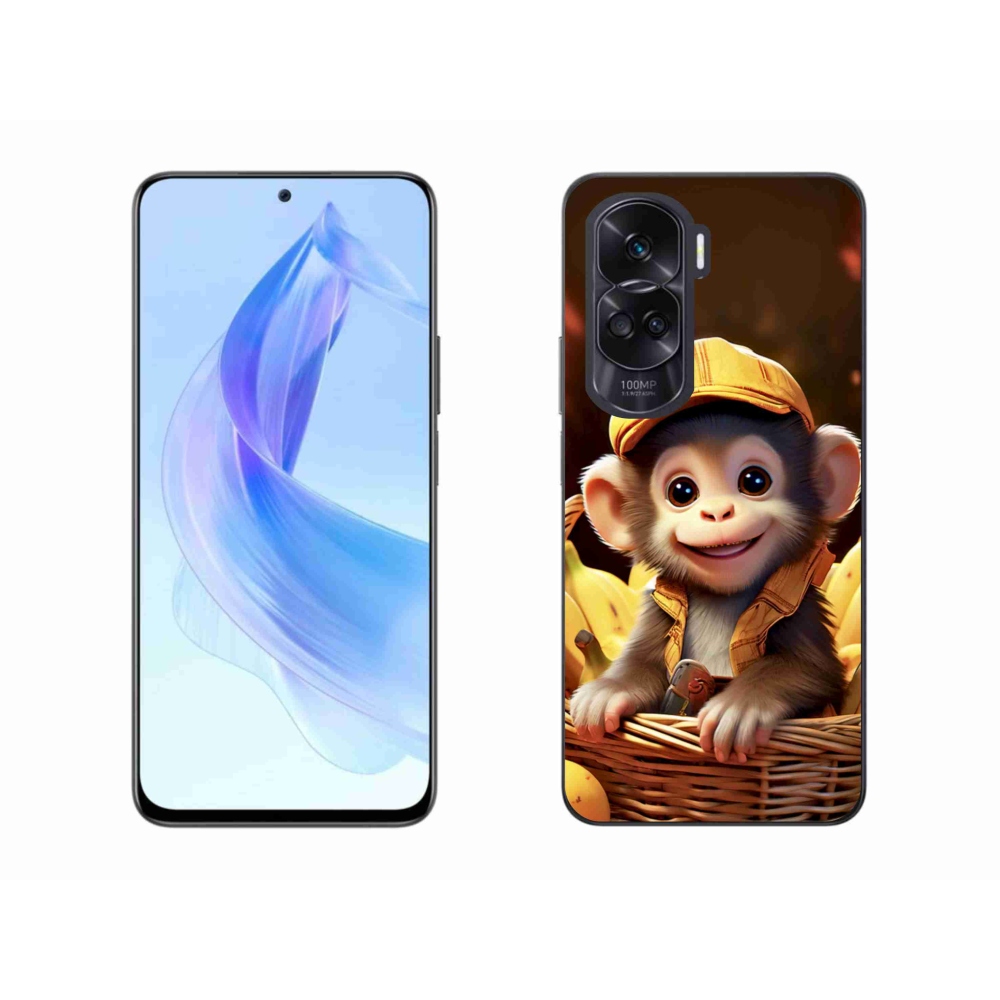 Gélový kryt mmCase na Honor 90 Lite - opice v košíku