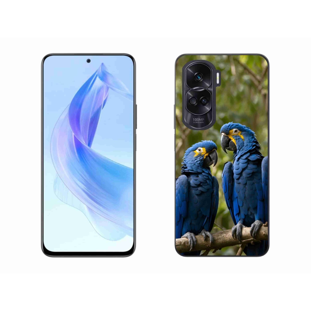 Gélový kryt mmCase na Honor 90 Lite - papagájové duo
