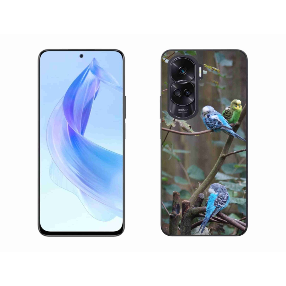 Gélový kryt mmCase na Honor 90 Lite - papagáje na vetve