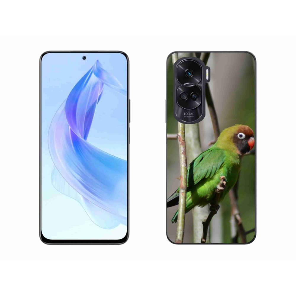 Gélový kryt mmCase na Honor 90 Lite - papagáj agapornis