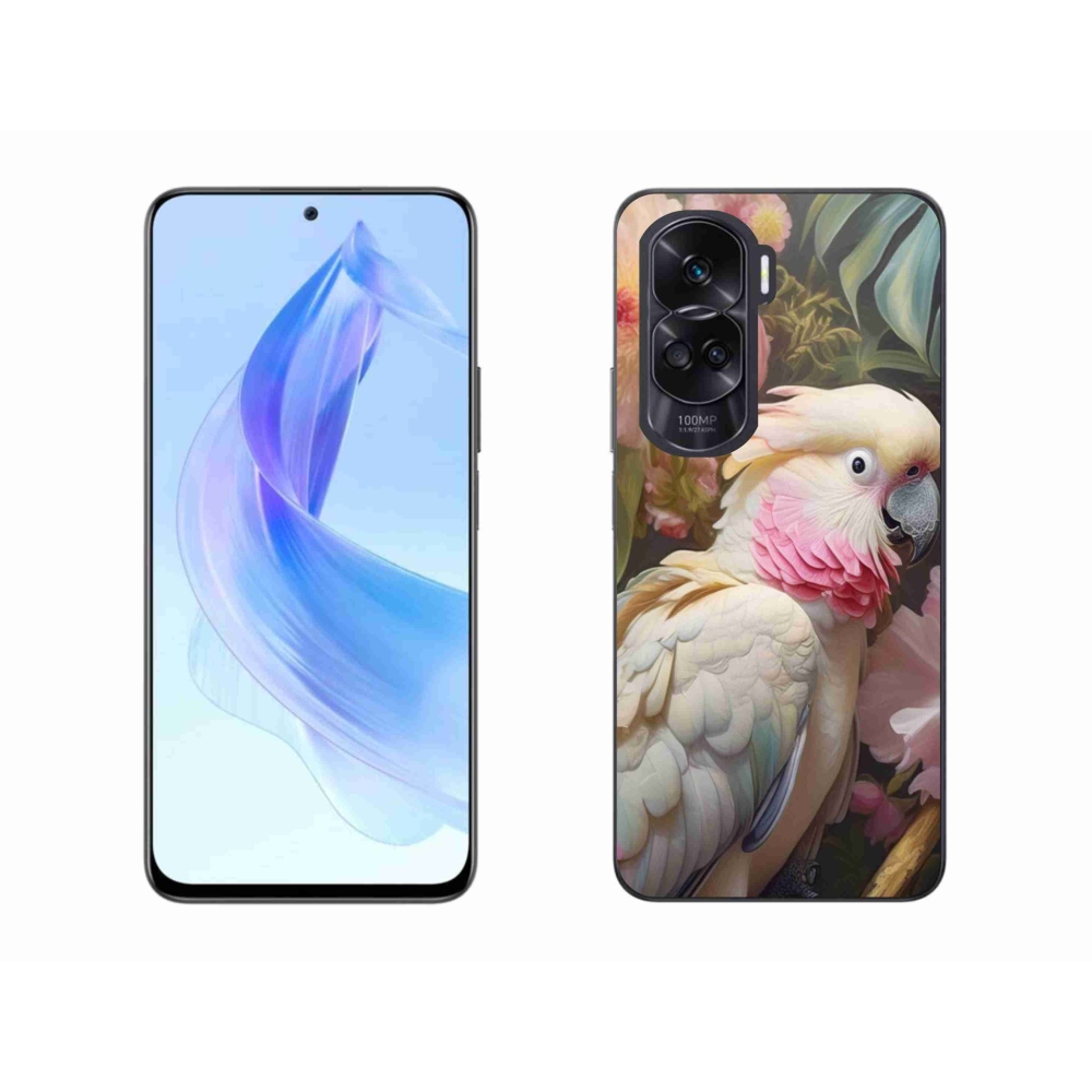 Gélový kryt mmCase na Honor 90 Lite - papagáj kakadu ružový 2