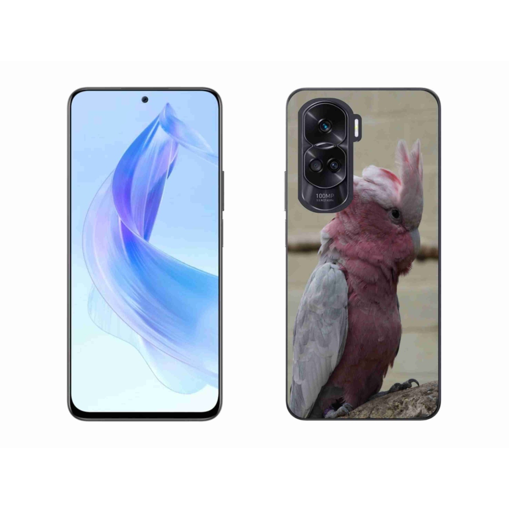 Gélový kryt mmCase na Honor 90 Lite - papagáj kakadu ružový