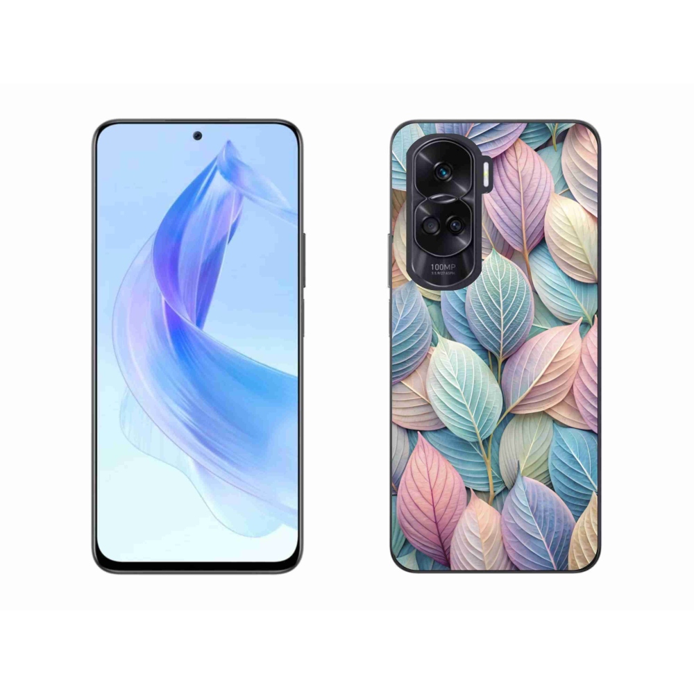 Gélový kryt mmCase na Honor 90 Lite - pastelové listy