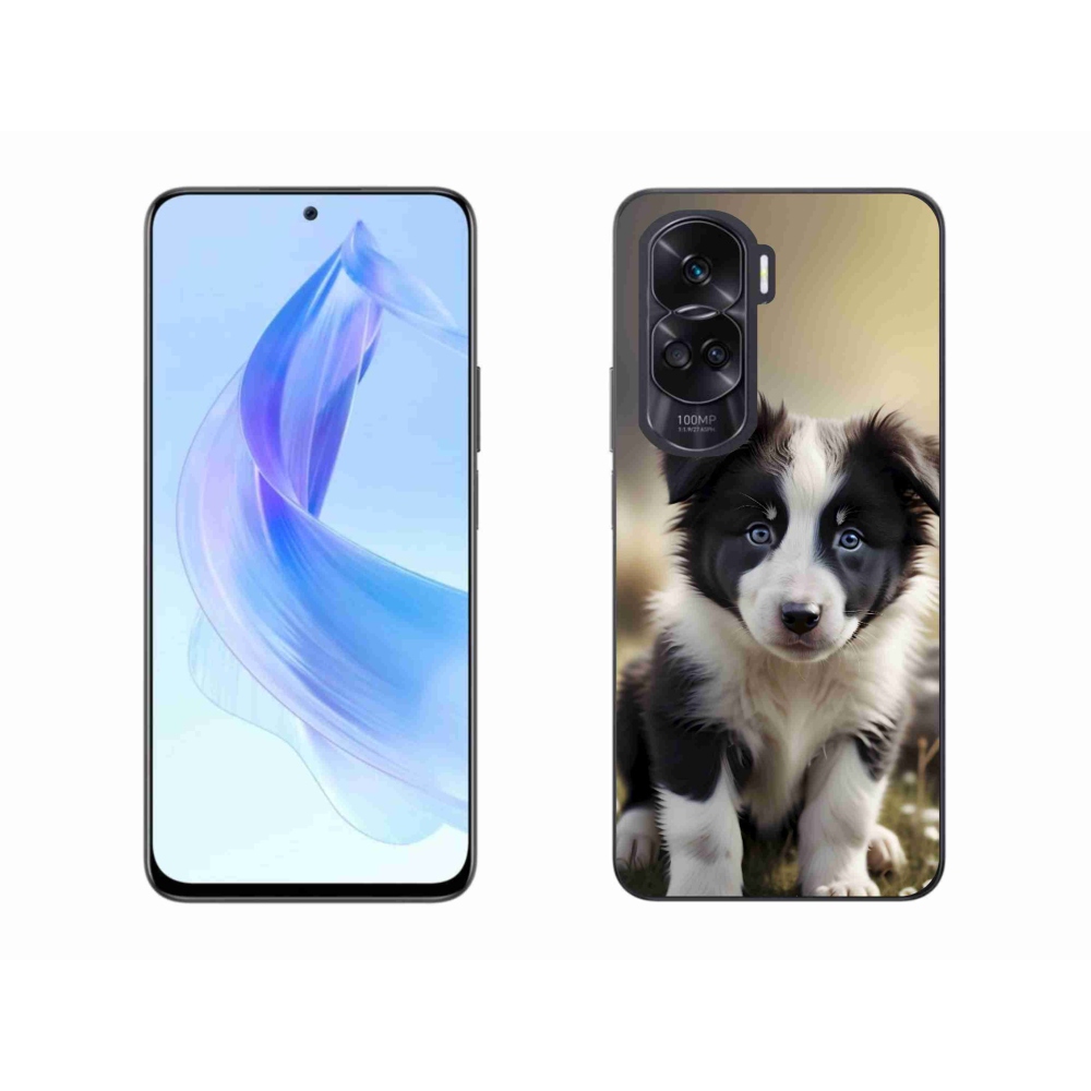 Gélový kryt mmCase na Honor 90 Lite - roztomilá border kólia
