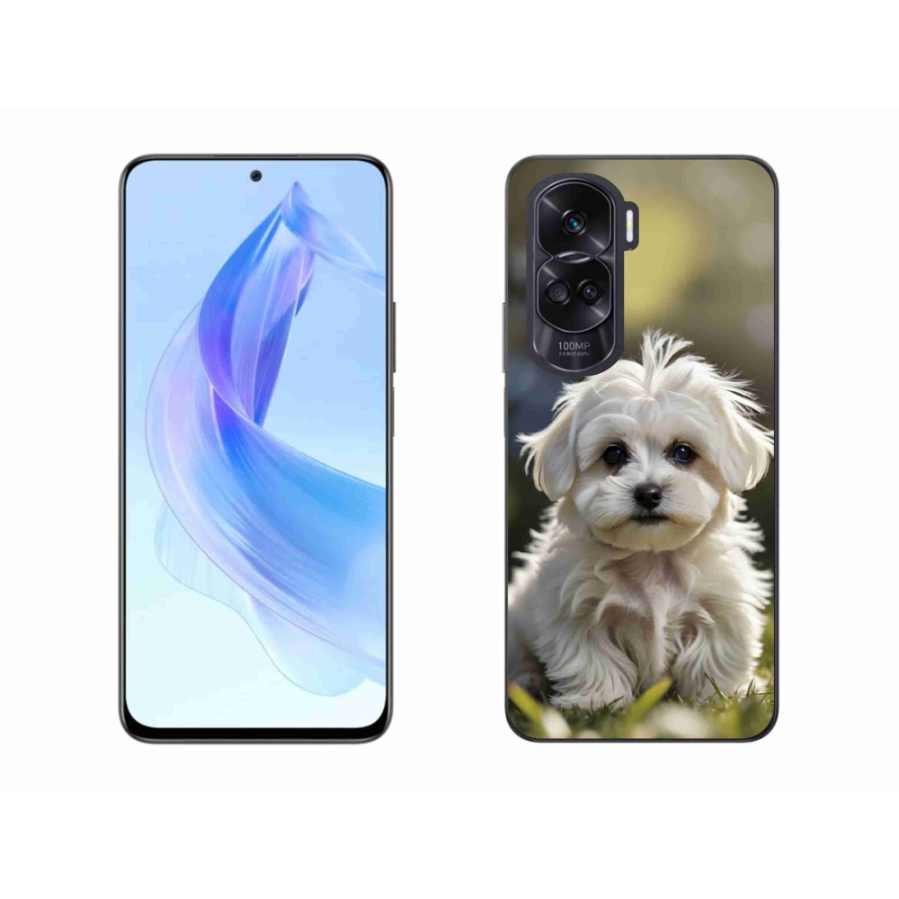 Gélový kryt mmCase na Honor 90 Lite - roztomilý maltézsky psík