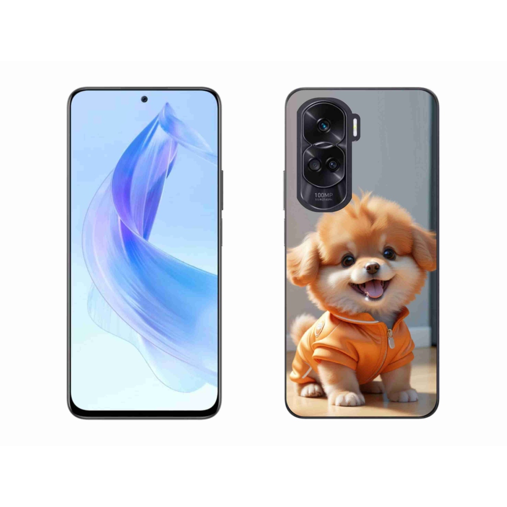 Gélový kryt mmCase na Honor 90 Lite - roztomilý pomeranian v mikine