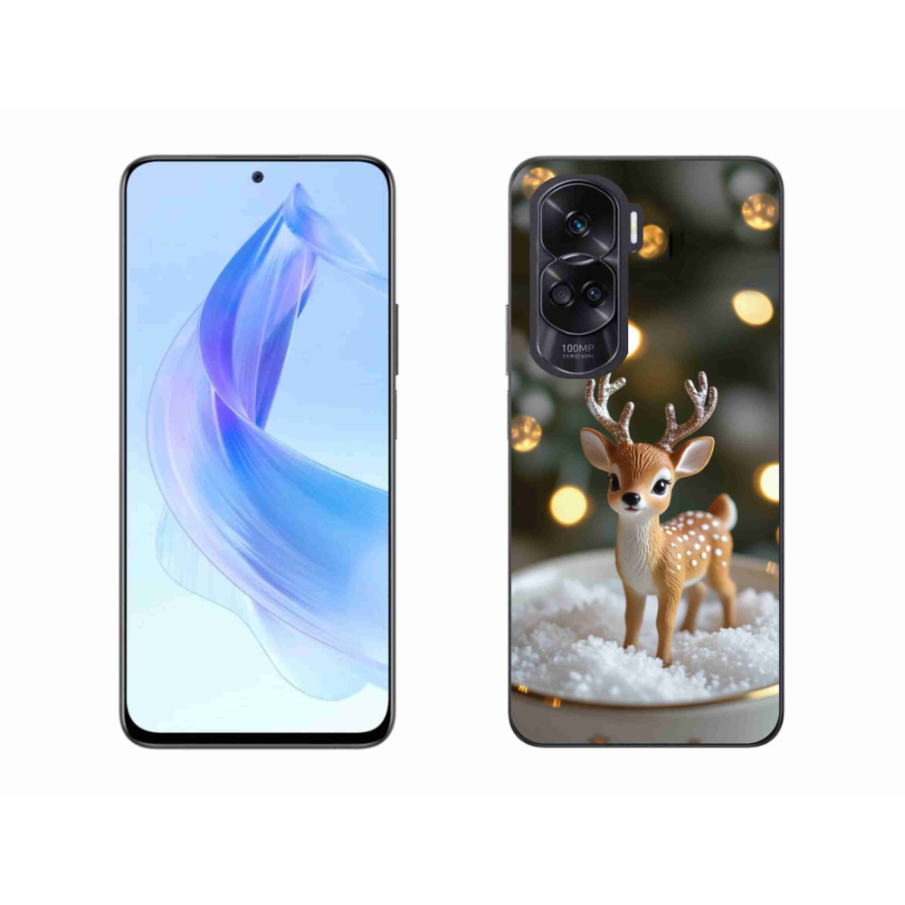 Gélový kryt mmCase na Honor 90 Lite - roztomilý vianočný jeleň