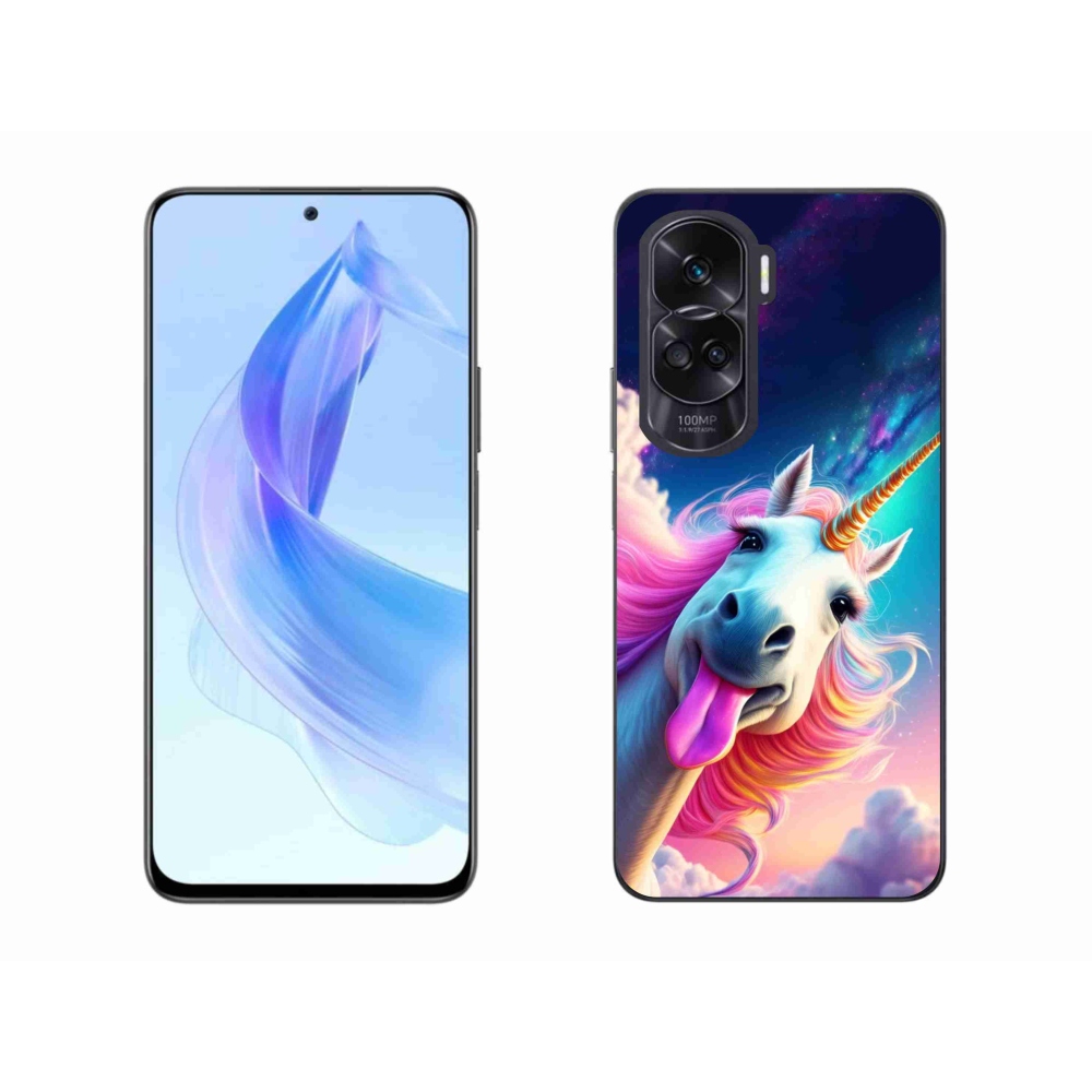 Gélový kryt mmCase na Honor 90 Lite - šialený jednorožec