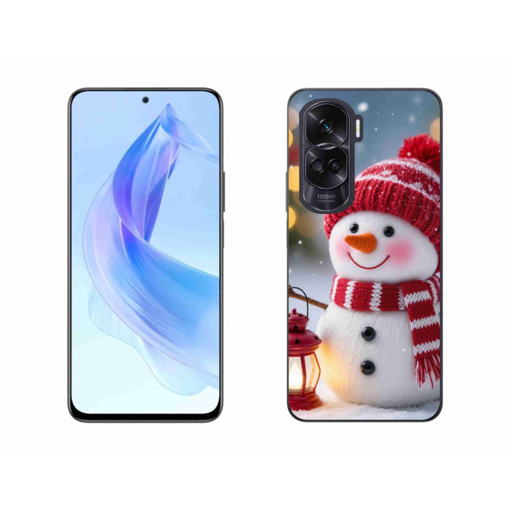Gélový kryt mmCase na Honor 90 Lite - snehuliak 2