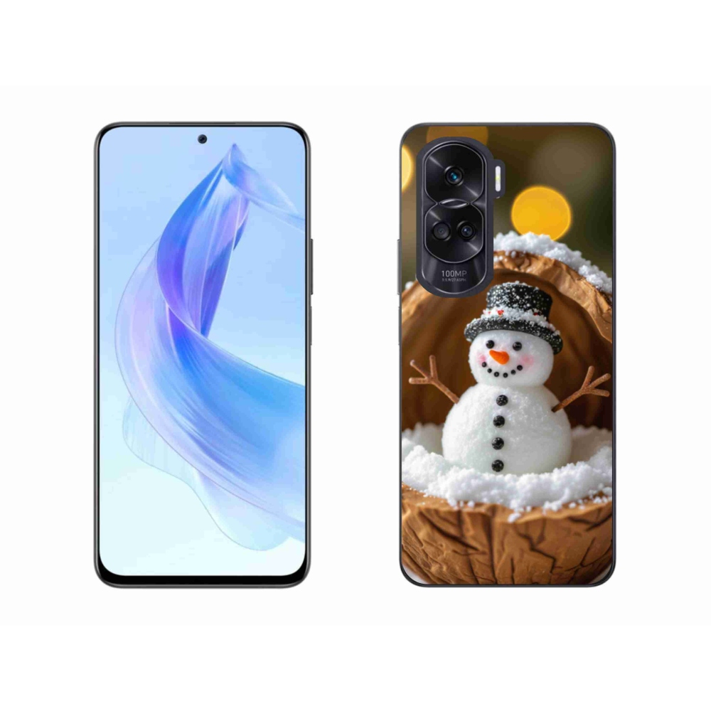 Gélový kryt mmCase na Honor 90 Lite - snehuliak 4