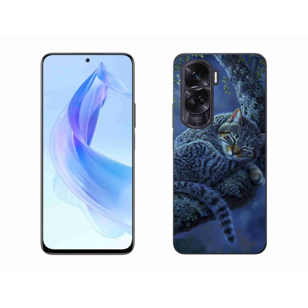 Gélový kryt mmCase na Honor 90 Lite - spiaca mačka