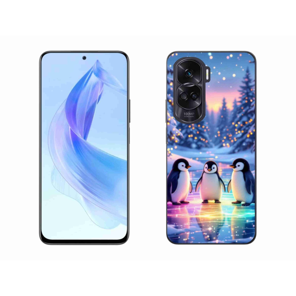 Gélový kryt mmCase na Honor 90 Lite - tučniaky