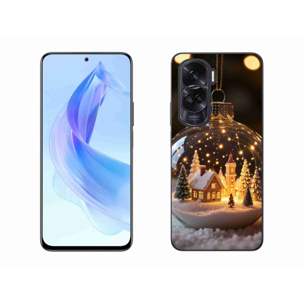 Gélový kryt mmCase na Honor 90 Lite - vianočné gule 3