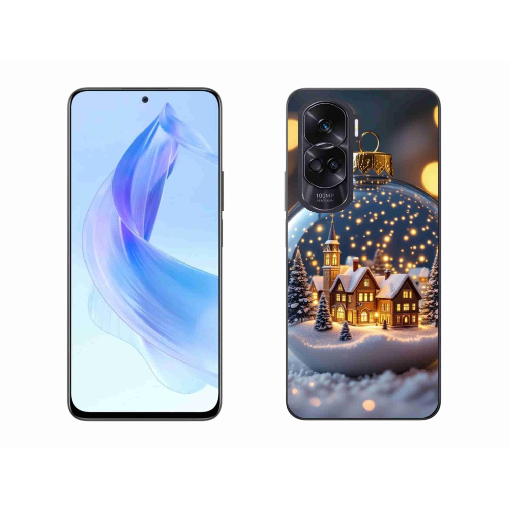 Gélový kryt mmCase na Honor 90 Lite - vianočné gule 4