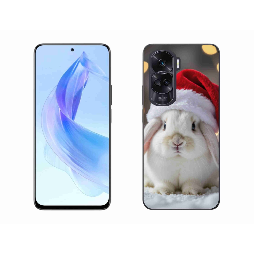 Gélový kryt mmCase na Honor 90 Lite - vianočný králik