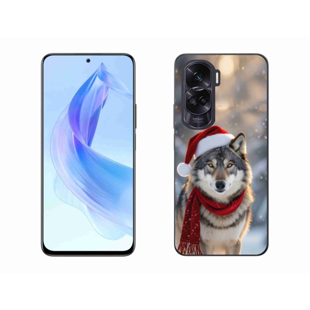 Gélový kryt mmCase na Honor 90 Lite - vianočný vlk