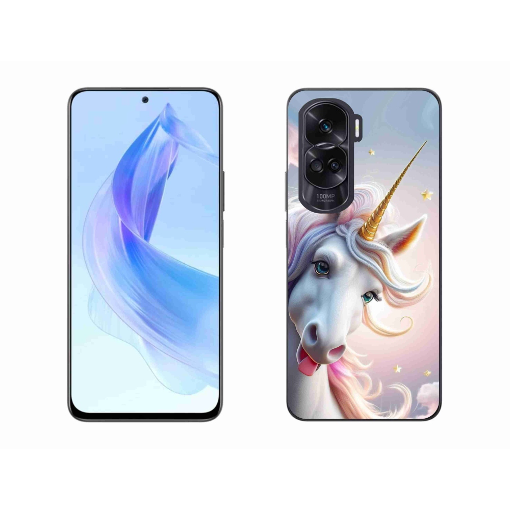 Gélový kryt mmCase na Honor 90 Lite - veselý jednorožec