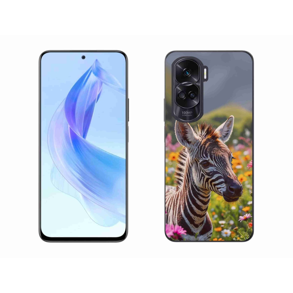 Gélový kryt mmCase na Honor 90 Lite - zebra na lúke