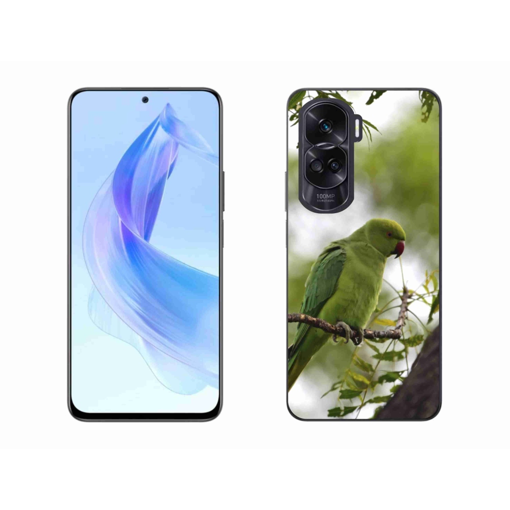Gélový kryt mmCase na Honor 90 Lite - zelený papagáj