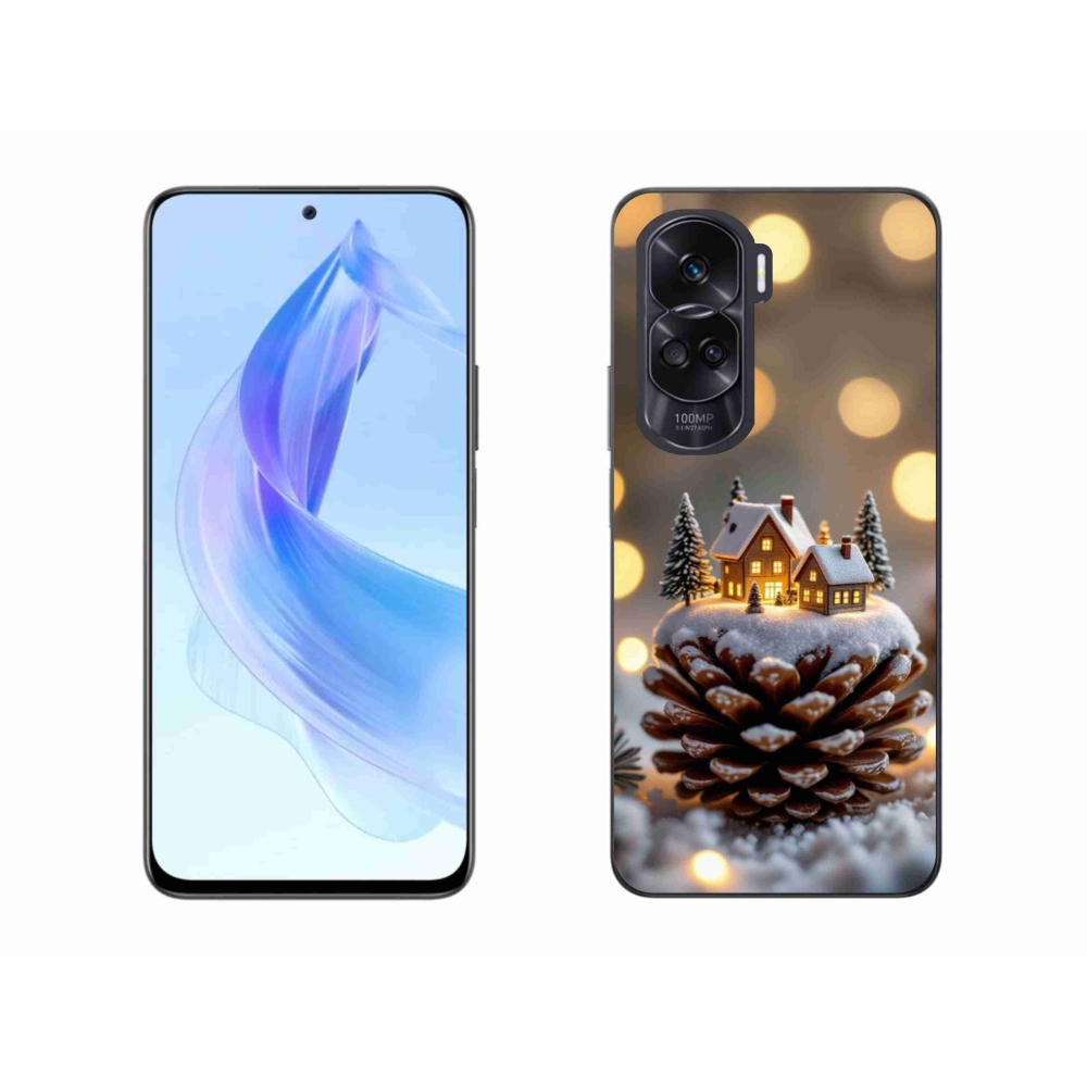 Gélový kryt mmCase na Honor 90 Lite - zimná dedinka