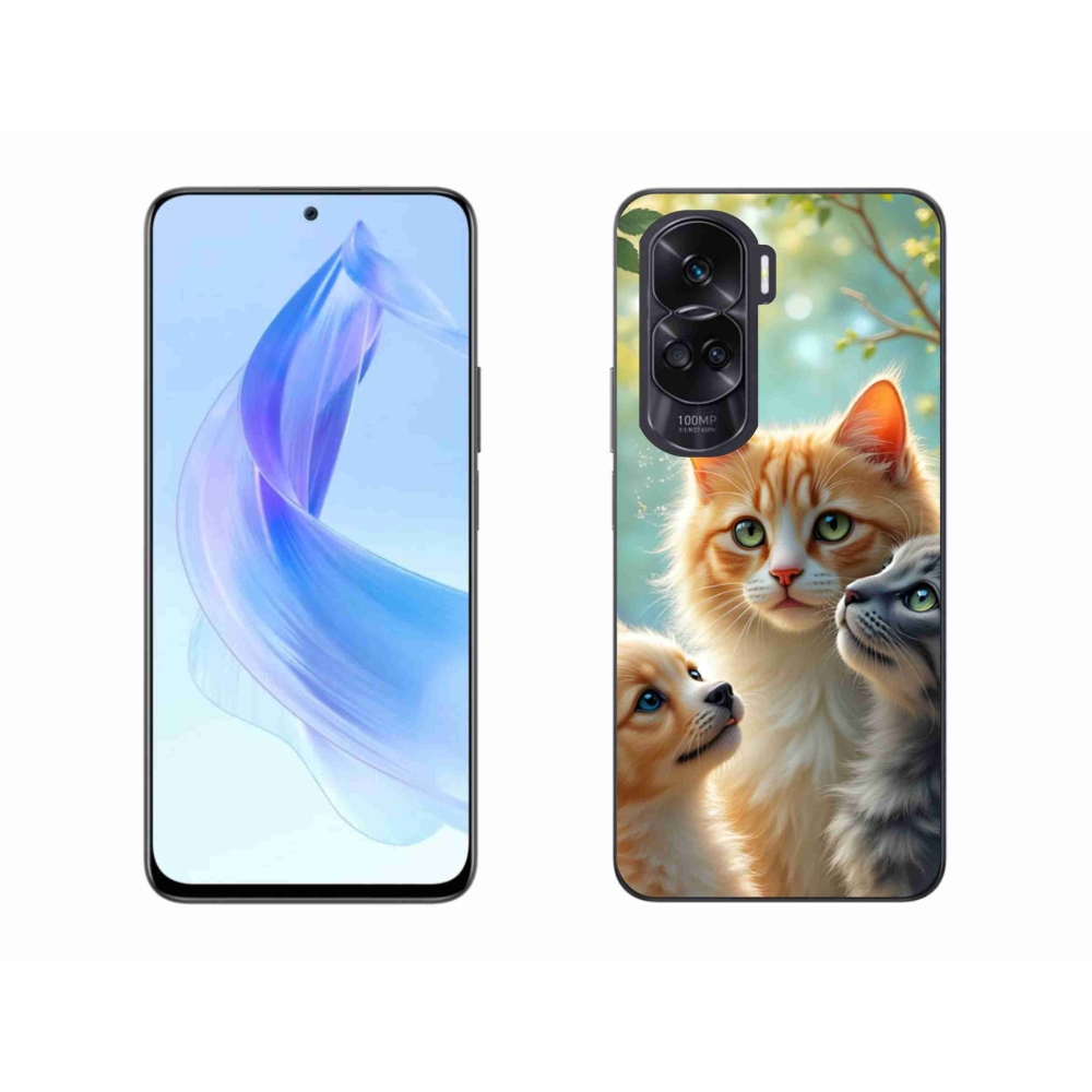 Gélový kryt mmCase na Honor 90 Lite - zvieracie priateľstvo 2