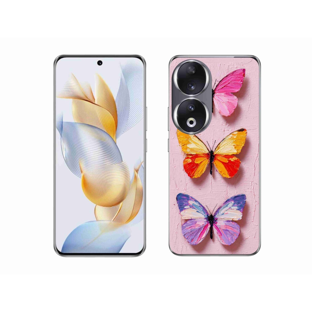 Gélový kryt mmCase na Honor 90 - motýlia trojica