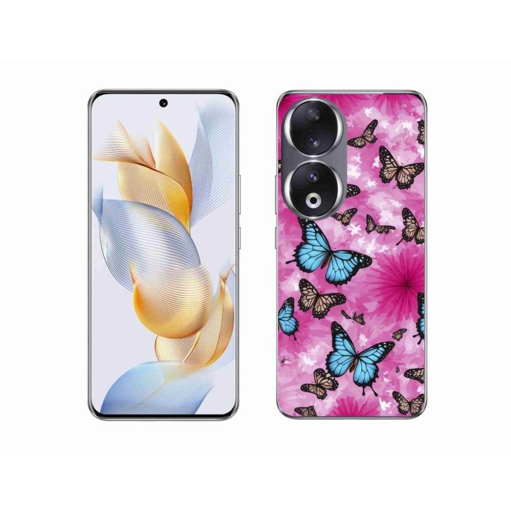 Gélový kryt mmCase na Honor 90 - motýlia záhrada