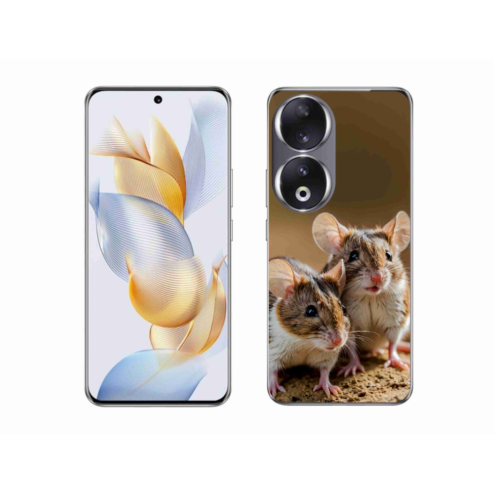 Gélový kryt mmCase na Honor 90 - myší duo