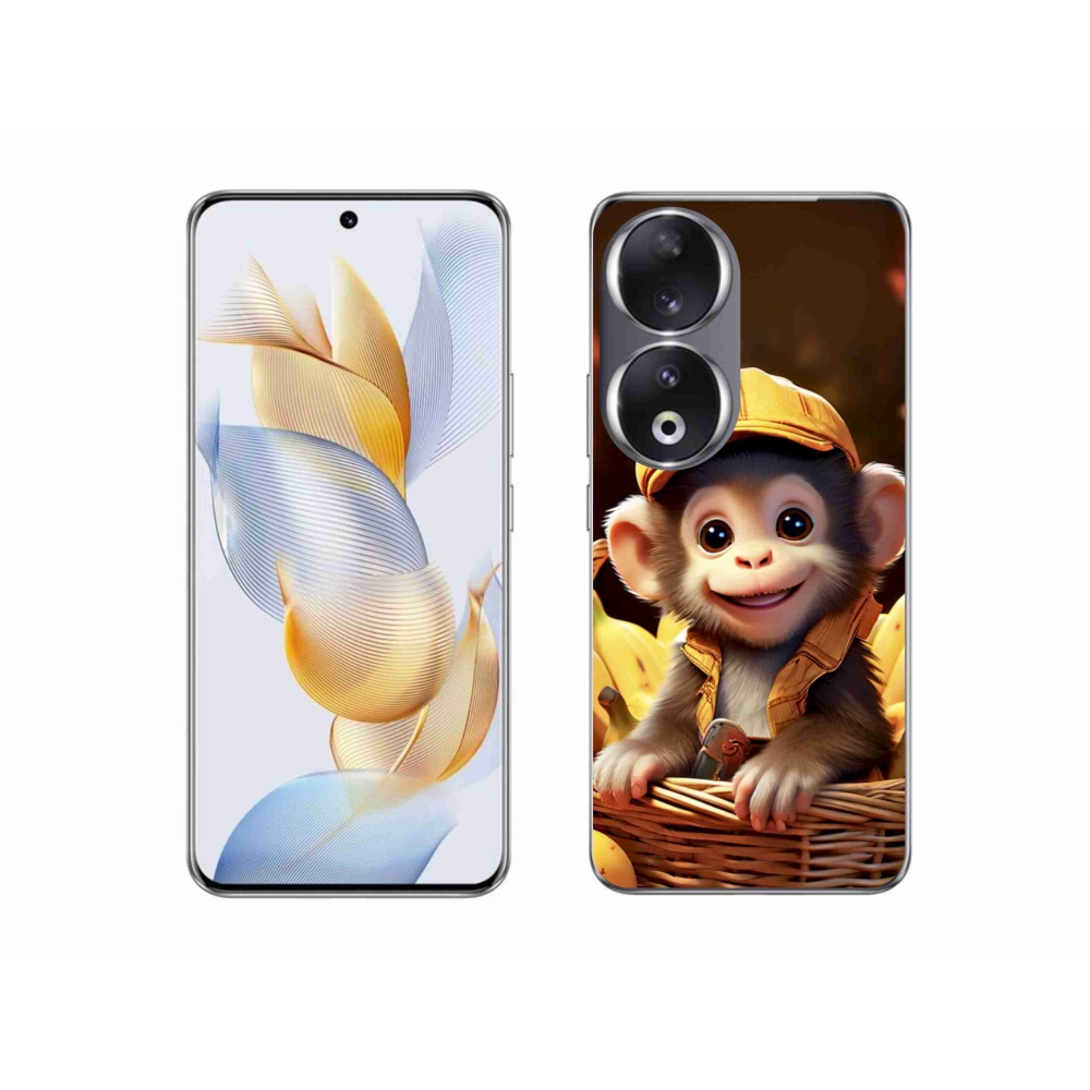 Gélový kryt mmCase na Honor 90 - opice v košíku