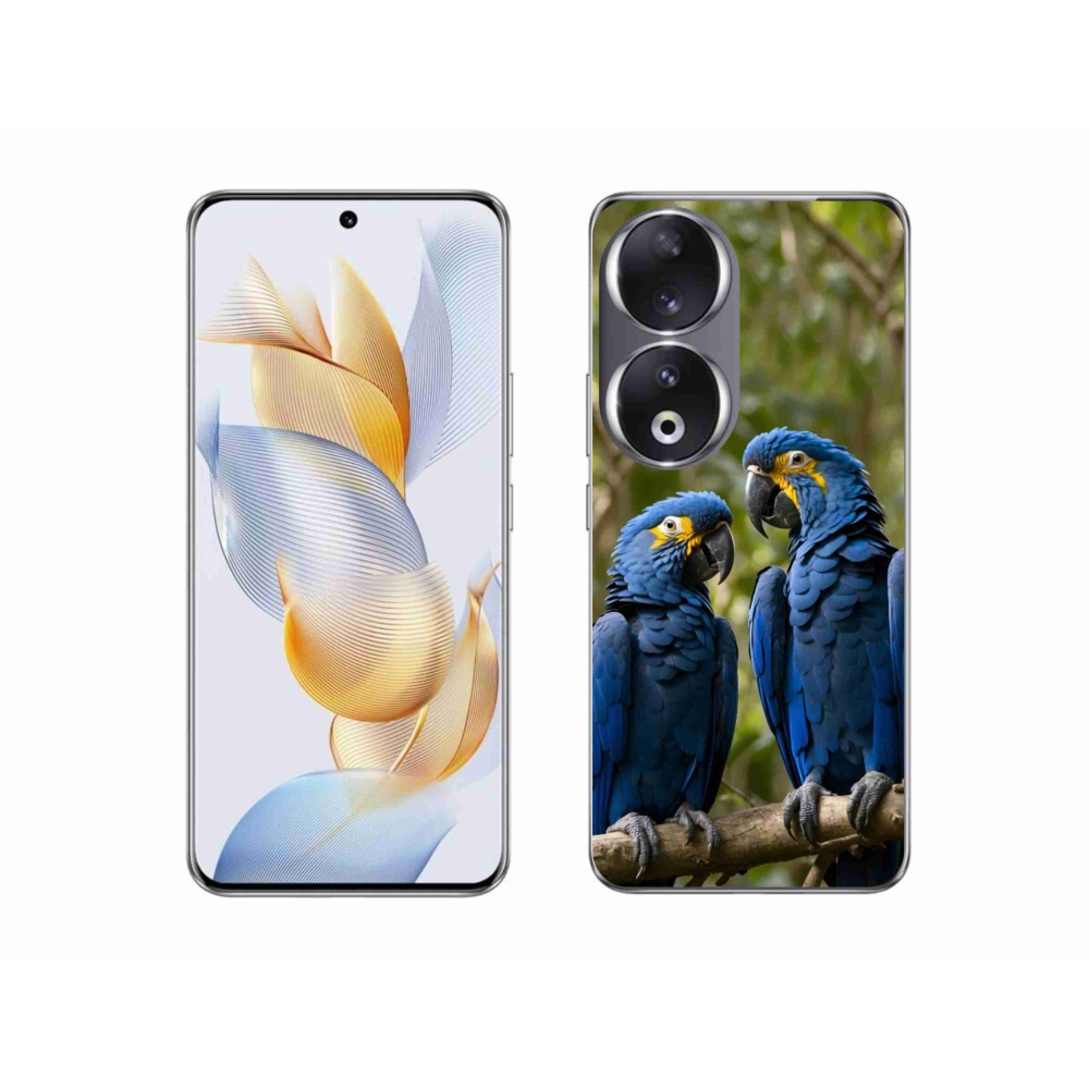 Gélový kryt mmCase na Honor 90 - papagájové duo