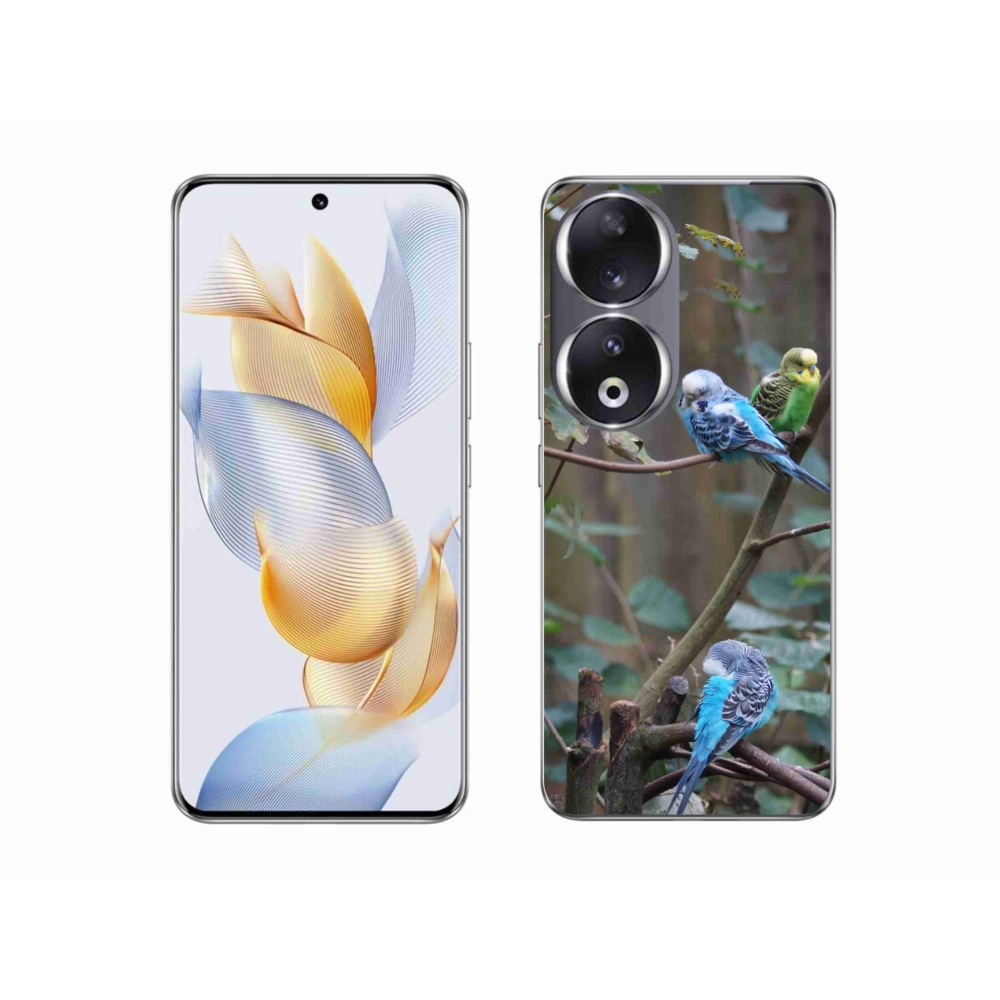 Gélový kryt mmCase na Honor 90 - papagáje na vetve