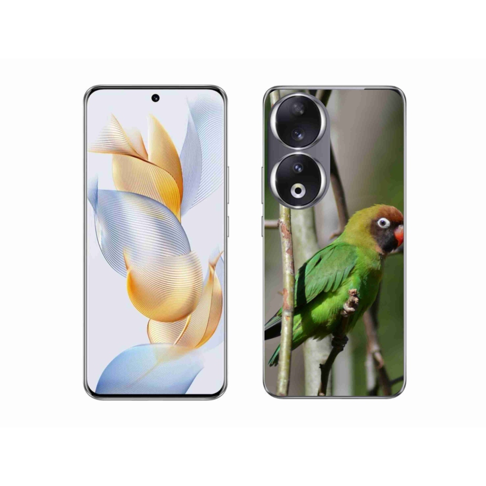 Gélový kryt mmCase na Honor 90 - papagáj agapornis