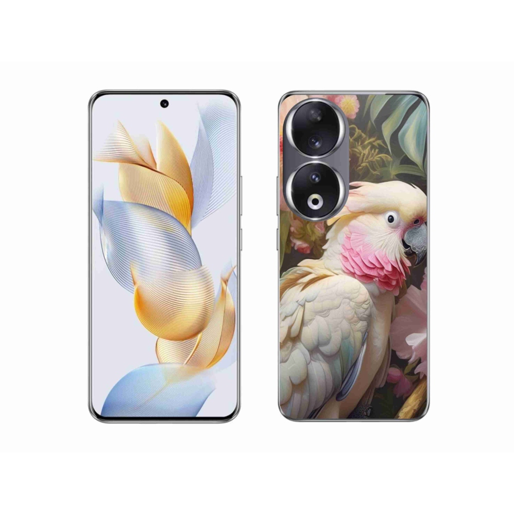 Gélový kryt mmCase na Honor 90 - papagáj kakadu ružový 2