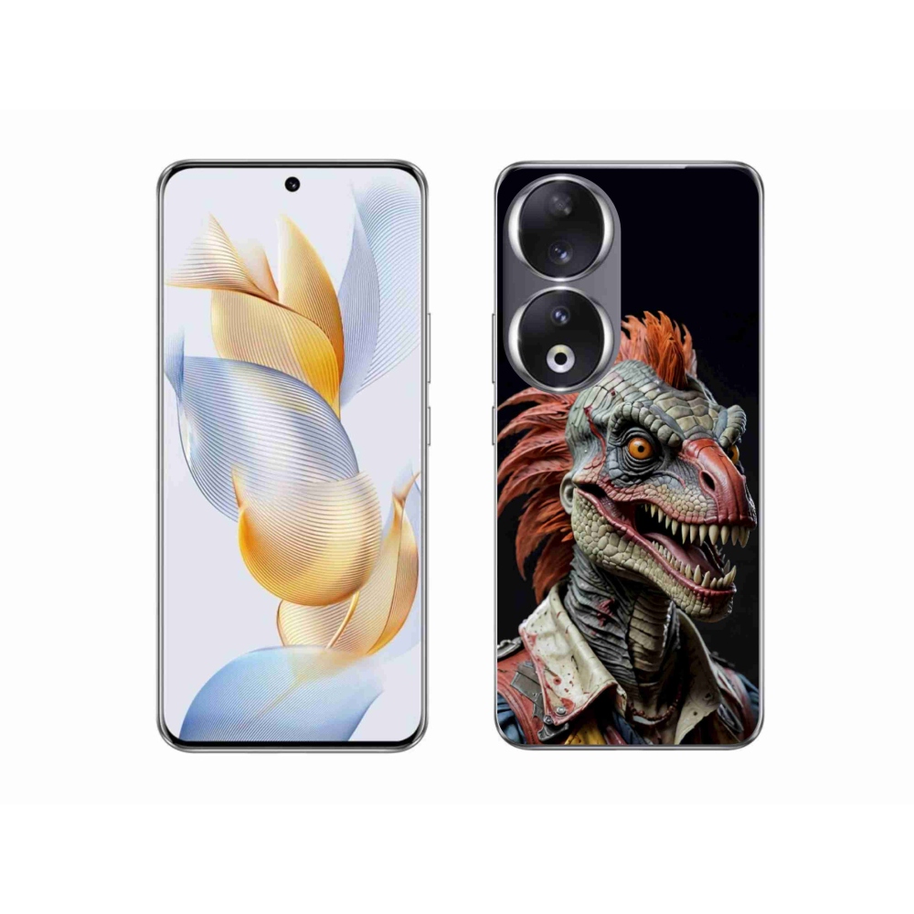 Gélový kryt mmCase na Honor 90 - punk dinosaurus