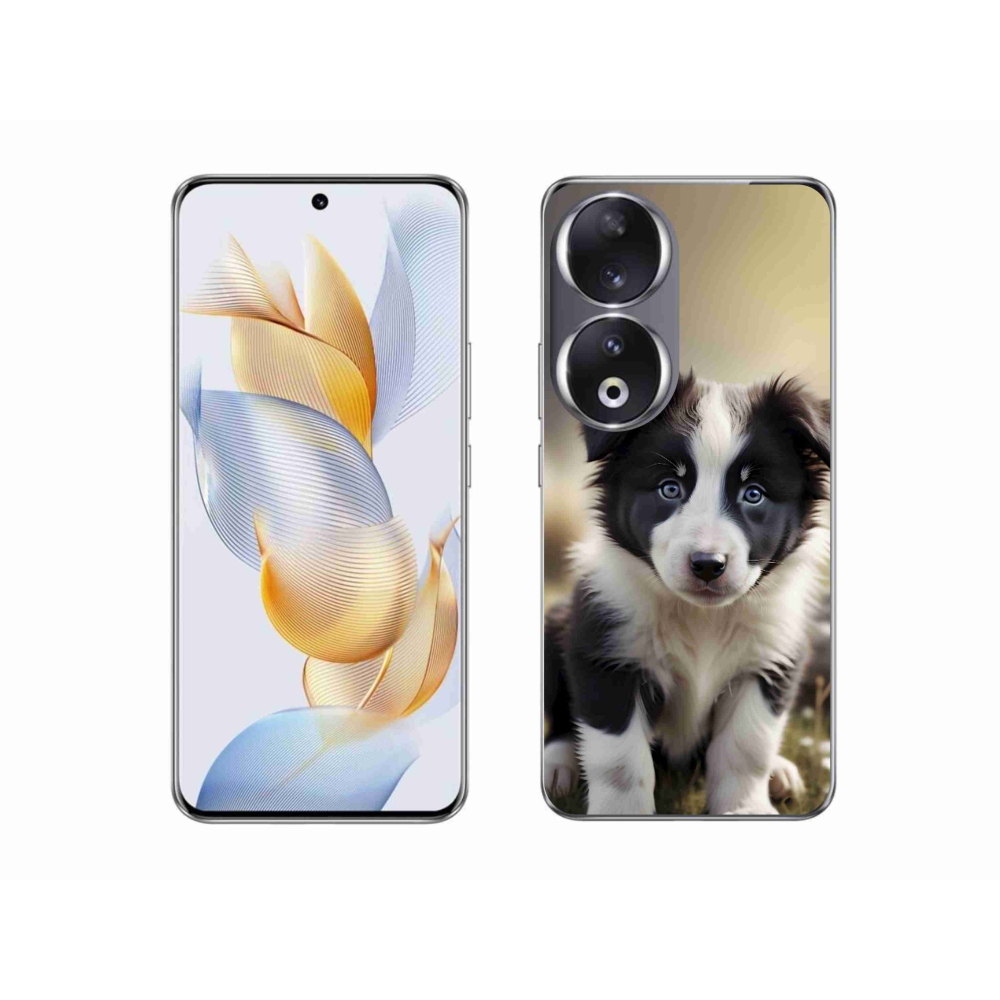 Gélový kryt mmCase na Honor 90 - roztomilá border kólia