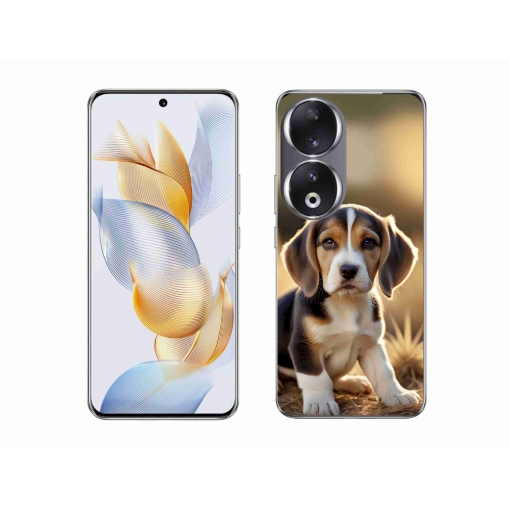 Gélový kryt mmCase na Honor 90 - roztomilý bígl