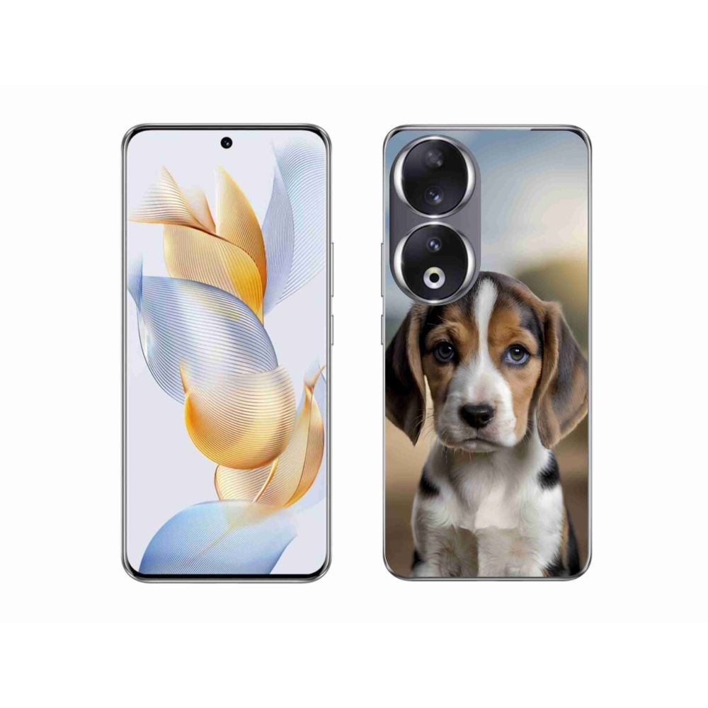 Gélový kryt mmCase na Honor 90 - roztomilý bígl