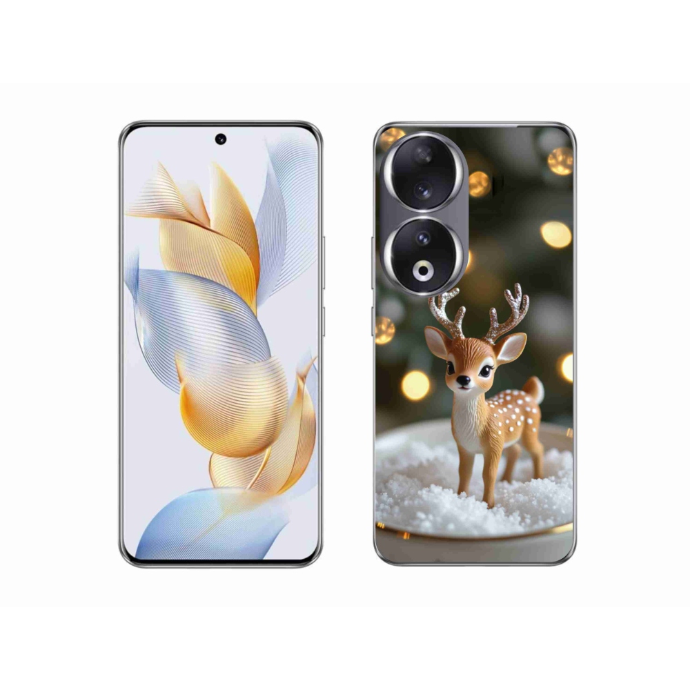 Gélový kryt mmCase na Honor 90 - roztomilý vianočný jeleň