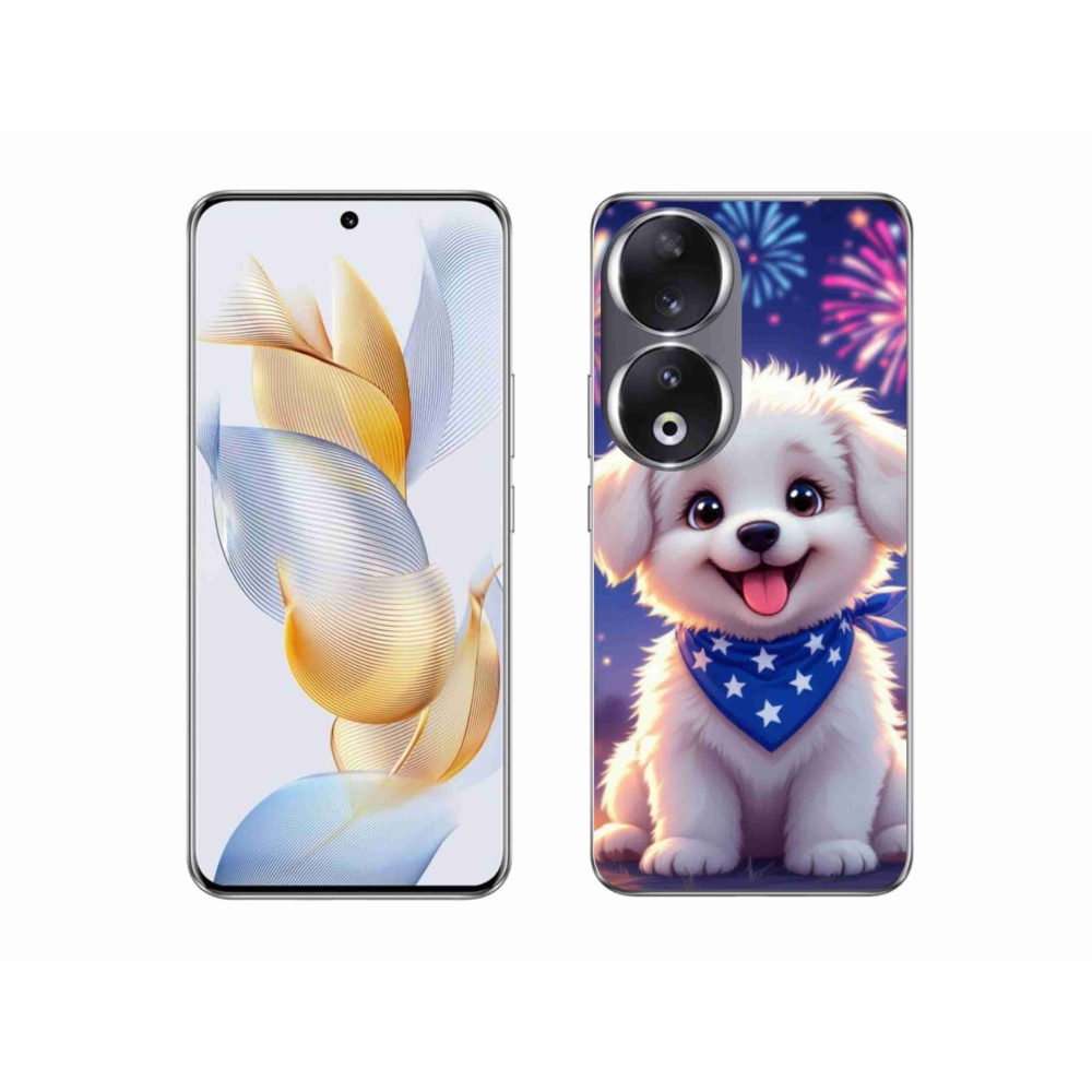 Gélový kryt mmCase na Honor 90 - slávnostné šteňa