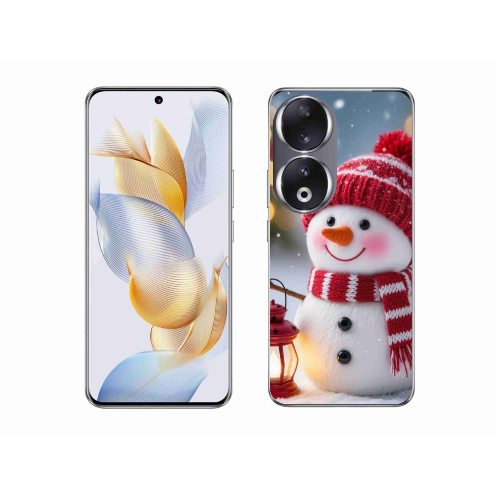 Gélový kryt mmCase na Honor 90 - snehuliak 2