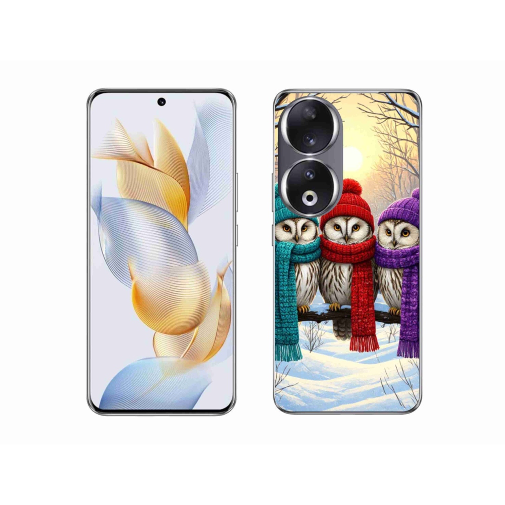 Gélový kryt mmCase na Honor 90 - soví priatelia