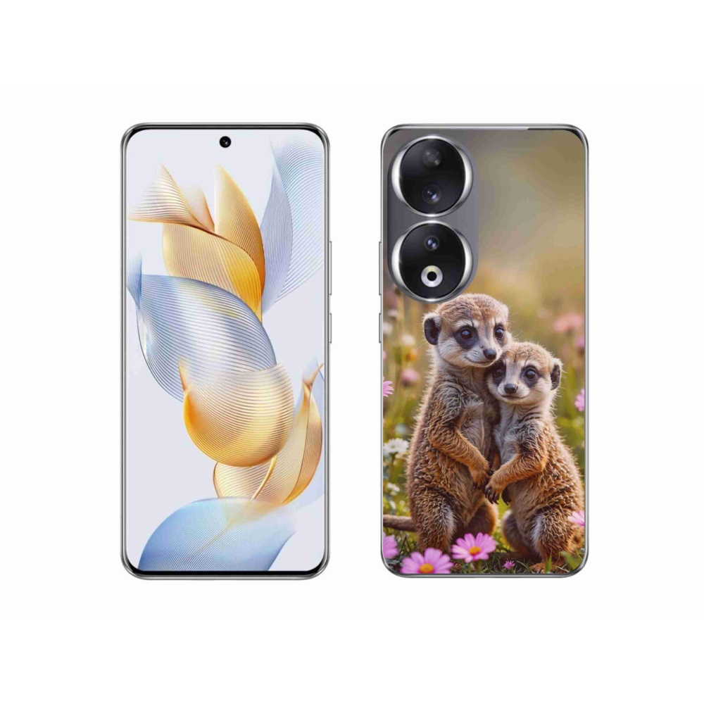 Gélový kryt mmCase na Honor 90 - surikatí duo