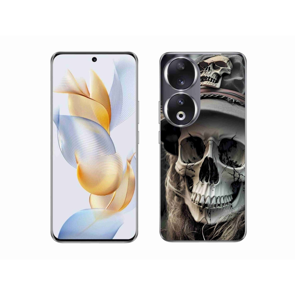 Gélový kryt mmCase na Honor 90 - temná lebka